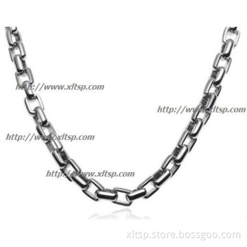 TT91 Mens Titanium Long Chain Necklace